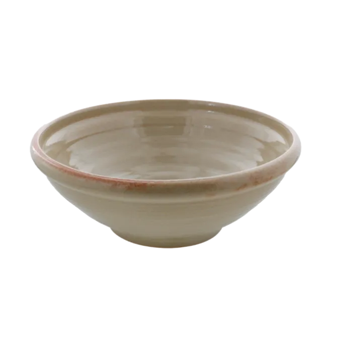 Oldenhof 1821 saladeschaal ø 33 x 13 cm aardewerk beige