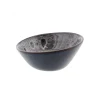 Oldenhof 1821 schuin pastabord 16 x 14 cm aardewerk spickelblauw