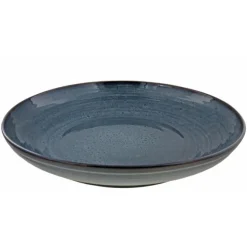 Oldenhof 1821 serveerbord ø 45 cm aardewerk indigo spickelblauw