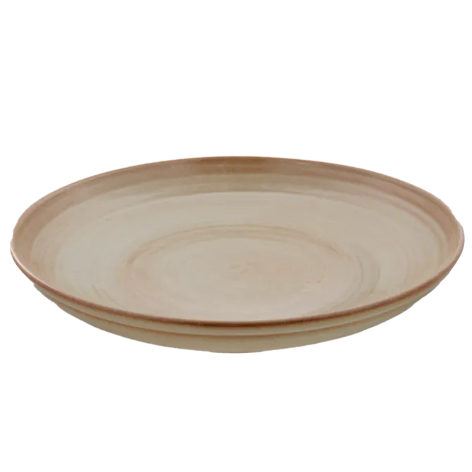 Oldenhof 1821 serveerbord ø 45 cm aardewerk beige