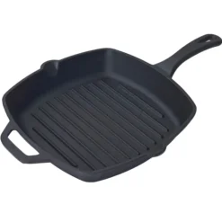 Oldenhof skillet grillpan 26 x 26 cm gietijzer rood
