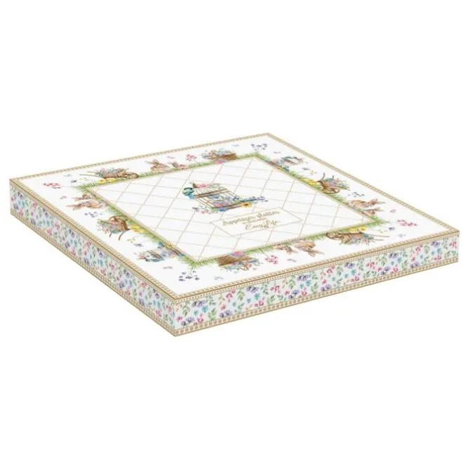 Oldenhof Spring Bloom tapasbord 25 x 25 cm porselein