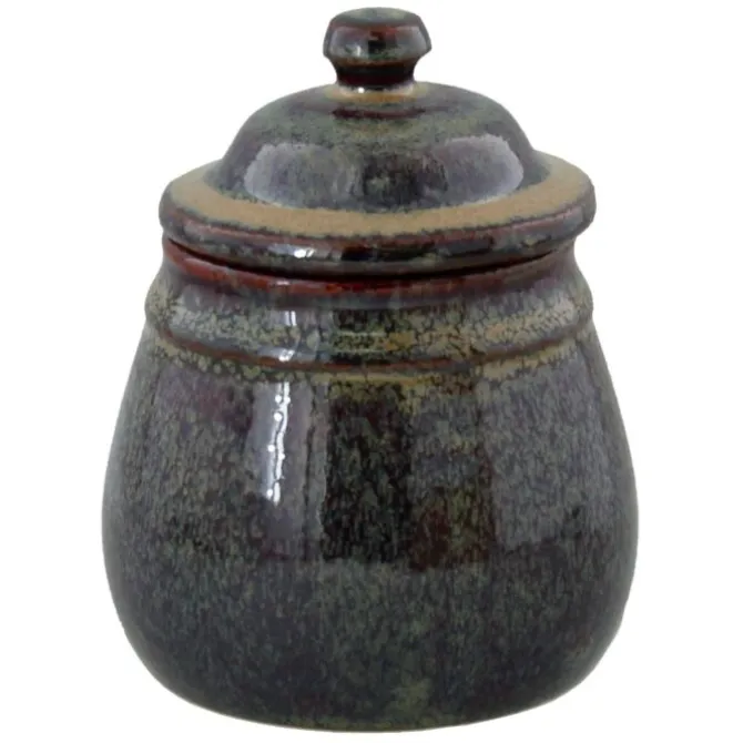 Oldenhof 1821 suikerpotje aardewerk mosgroen