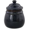 Oldenhof 1821 suikerpotje aardewerk spickelblauw