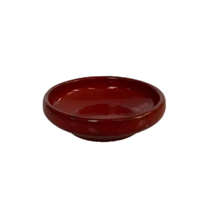 Oldenhof 1821 tapasschaaltje ø 13 x 3,5 cm aardewerk rood