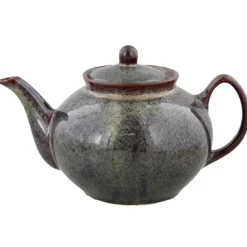 Oldenhof 1821 theepot 1 liter aardewerk mosgroen