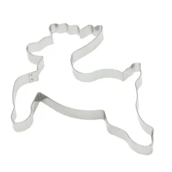 Oldenhof uitsteekvorm rendier 17 cm rvs glans