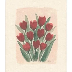 Oldenhof vaatdoekje 20 x 17 cm Red Tulips