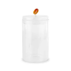 Oldenhof voorraadpot met koffieboon 1,2 liter glas