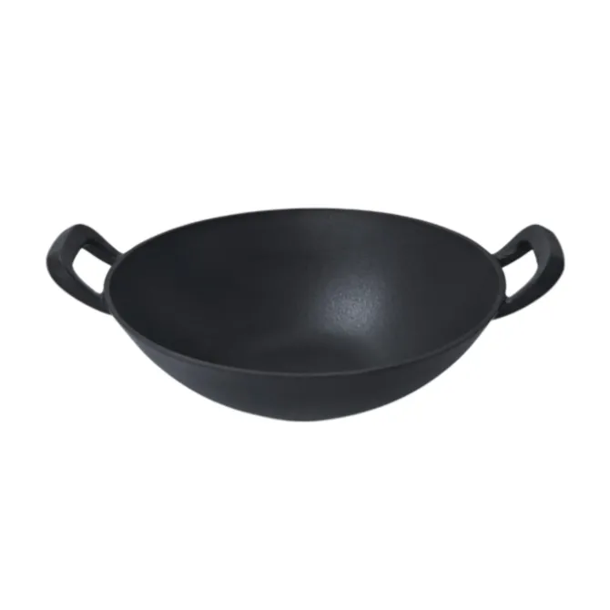 Oldenhof wok ongeëmailleerd gietijzer