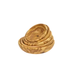 1821 Olijfhout diepe saladeschaal ø 24 cm olijfhout