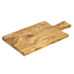 1821 Olijfhout rechthoekige serveerplank met greep 40 x 20 cm olijfhout