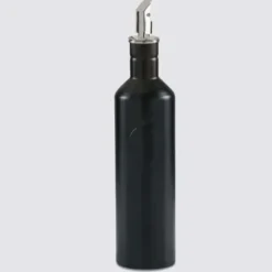 Olipac oliekan flesvormig 250 ml rvs mat zwart
