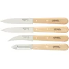 Opinel Essentials messenset rvs naturel 4-delig