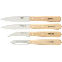Opinel Essentials messenset rvs naturel 4-delig