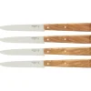 Opinel steakmessenset No. 125 11 cm rvs bruin 4 stuks