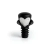 Ototo Count Corkula wijnstop 6 cm kunststof zwart