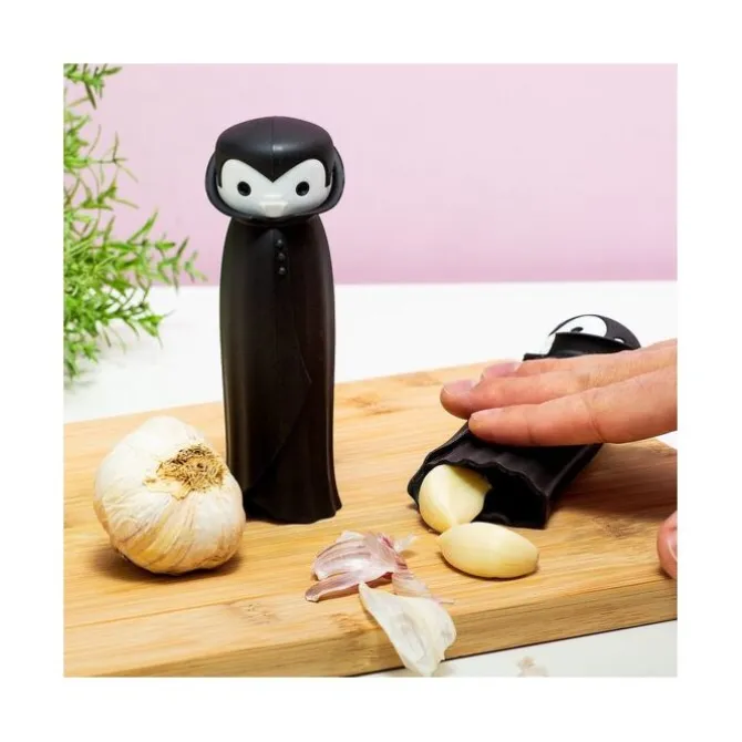 Ototo Drac n' Roll knoflookroller silicone zwart