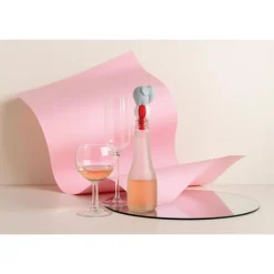 Ototo Phil wijnstop silicone rood/wit
