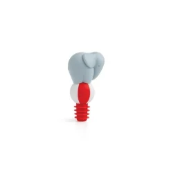 Ototo Phil wijnstop silicone rood/wit