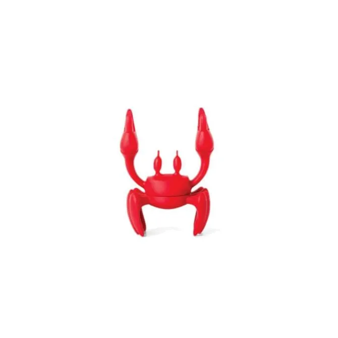 Ototo Red lepelhouder en stoomaflater 7,5 cm silicone rood