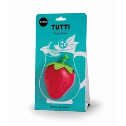 Ototo Tutti fruitinfuser ø 7 cm kunststof rood