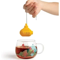 Ototo Under The Tea thee-ei silicone geel + theeglas