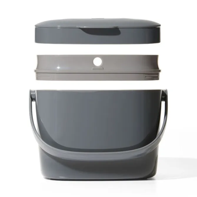 OXO Good Grips compostemmer 6,5 liter kunststof grijs