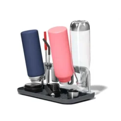 OXO Good Grips droogrek voor waterflessen 31,2 x 16 cm geanodiseerd aluminium