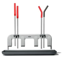 OXO Good Grips droogrek voor waterflessen 31,2 x 16 cm geanodiseerd aluminium