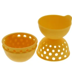 OXO Good Grips eipocheerder 10 cm hoog ø 9 cm siliconen geel - 2 stuks