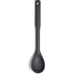 OXO Good Grips lepel met gaatjes 33 cm silicone grijs