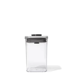 OXO Good Grips POP SteeL 2.0 voorraadpot vierkant 1 liter kunststof rvs