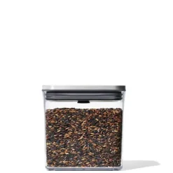 OXO Good Grips POP SteeL 2.0 voorraadpot rechthoekig 1,6 liter kunststof rvs