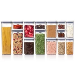 OXO Good Grips POP 2.0 voorraadpot rechthoekig 1,6 liter kunststof wit