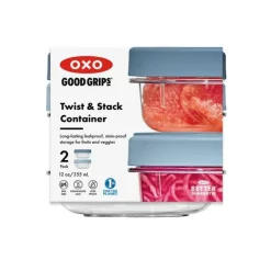 OXO Good Grips Twist & Stack voorraadpot 355 ml 2 stuks
