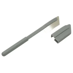 Patisse Frans stokbroodmes 12,8 cm kunststof grijs