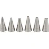 Patisse gladde spuitmondjes ø 4 - 10 mm rvs 6-delig