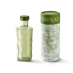 Paveau Swirl Bottle 750 ml borosilicaatglas Moss