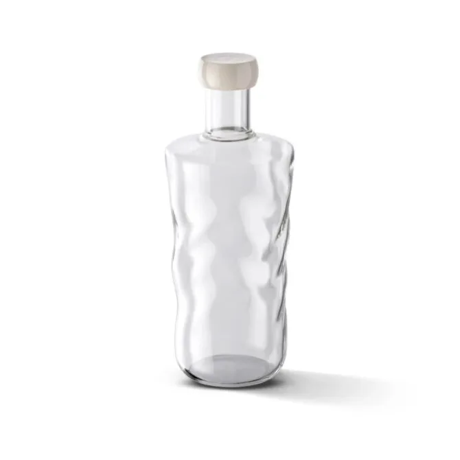 Paveau Swirl Bottle 750 ml borosilicaatglas Wave