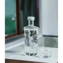 Paveau Swirl Karaf 1,25 liter borosilicaatglas Wave