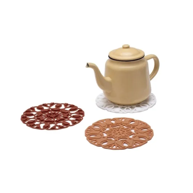 Peleg TriveTile - Tan onderzetter silicone 3-delig