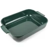 Peugeot Appolia rechthoekige ovenschaal 36 cm keramiek bosgroen