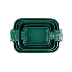 Peugeot Appolia rechthoekige ovenschaal 25 cm keramiek bosgroen