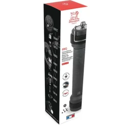 Peugeot BBQ pepermolen met verlichting 30 cm hout zwart