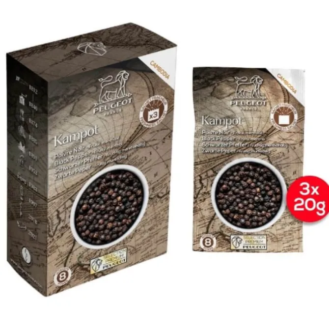 Peugeot Kampot zwarte peper 60 gram