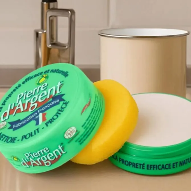 Pierre d'Argent ecologisch schoonmaakblok met spons 300 gram Lemon