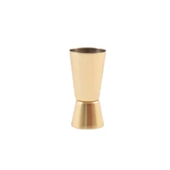 Point-Virgule cocktailmaatje 30/50 ml rvs goudkleurig