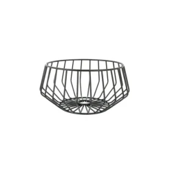 Point Virgule lage draadmand ø 27,5 cm rvs zwart