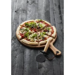 Point-Virgule pizzames met serveerplank uit acaciahout